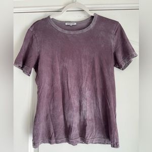 Cotton Citizen Crew Neck Short Sleeve Tee in Purple